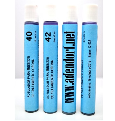 Rotulador de medición de tratamiento corona