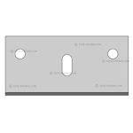 Hoja cortante rectangular