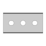 Hoja cortante de tres orificios Serie LB-0410