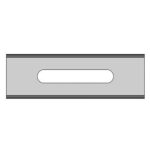 Hoja cortante rectangular de orificio ovalado Serie LB-0710