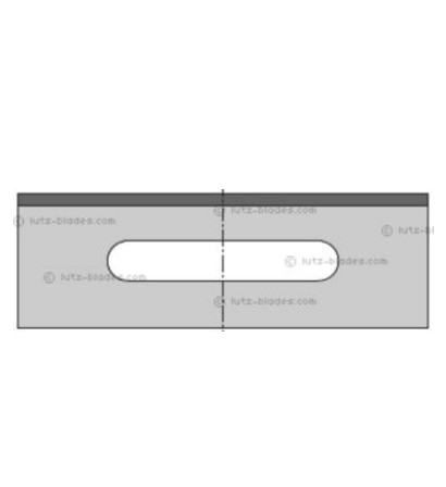 Hoja cortante con filo por un solo lado Serie LB-0717