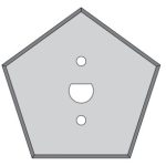 Cuchilla pentagonal de carburo de tungsteno